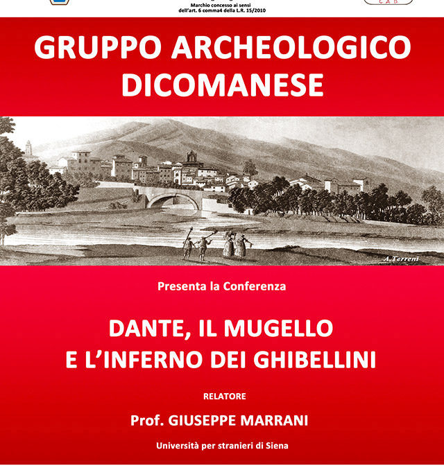 Dante il Mugello e l’inferno dei Ghibellini – Relatore Prof. Giuseppe Marrani