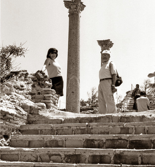 2001 – Isola di Giannutri, visita agli scavi della Villa romana.
