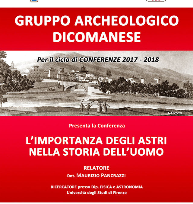 L’importanza degli astri nella storia dell’uomo – Relatore Dott. Maurizio Pancrazi
