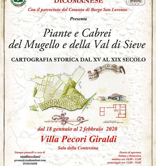 Mostra cartografica – Gennaio Febbraio 2020 – Borgo San Lorenzo – Villa Pecori Giraldi