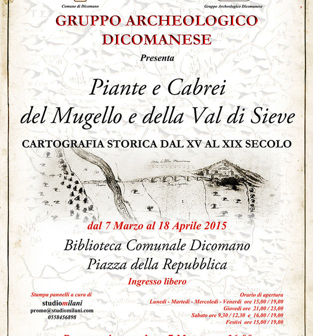 Mostra cartografica – Marzo Aprile 2015 – Dicomano – Biblioteca Comunale