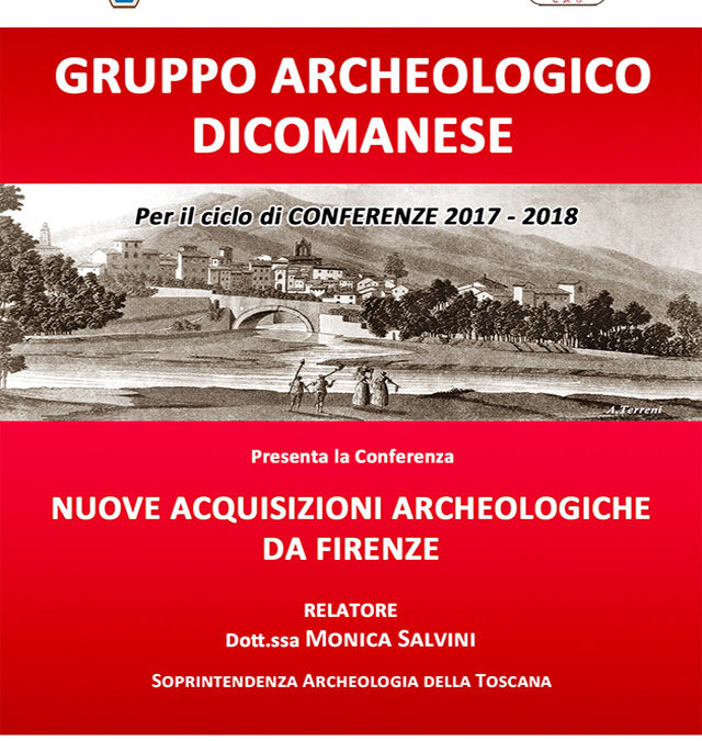 Nuove acquisizioni archeologiche da Firenze – Relatore Dott. Monica Salvini